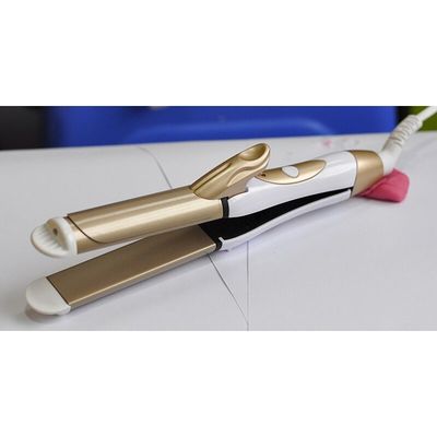 Customized Logo 2 in 1 Haarknipper Geradliner und Locken
